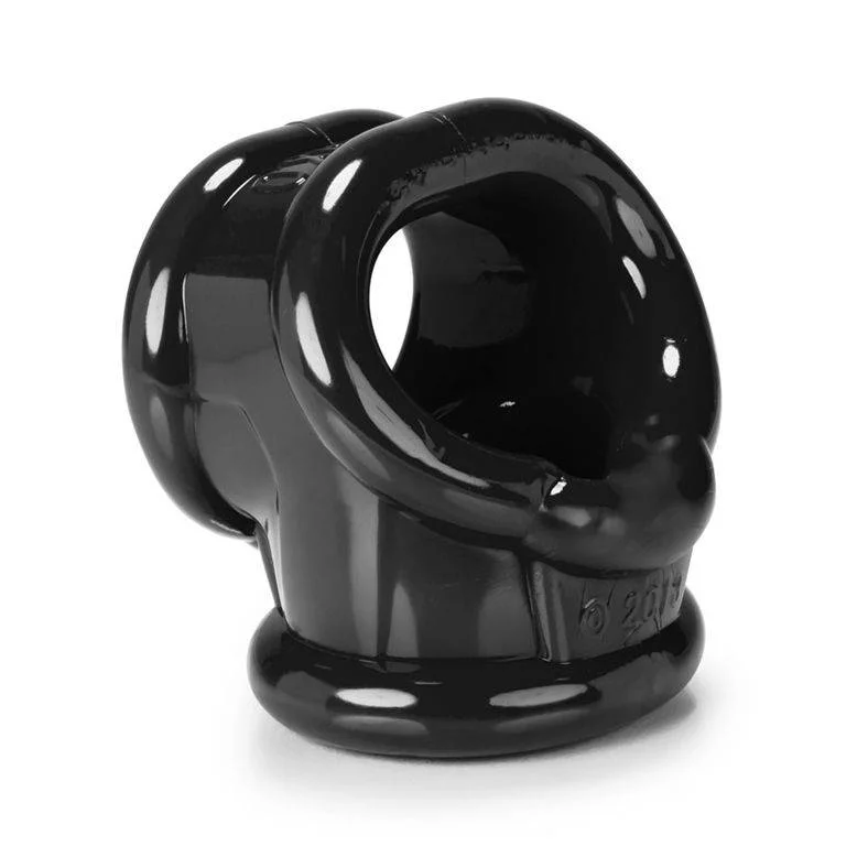 cock ring with neat fit-Oxballs Cocksling 2 Black