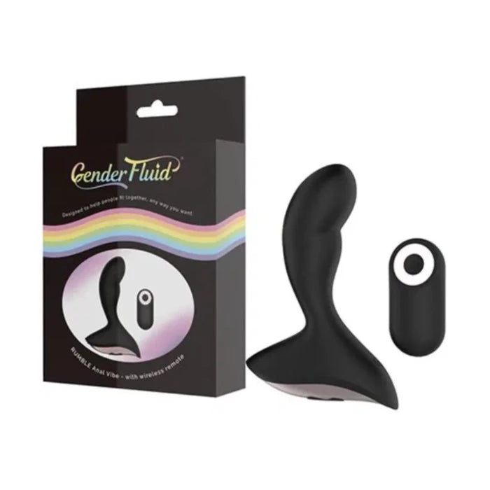 Anal toys for anal thrill-Gender Fluid ''Rumble'' Anal Vibe w/Remote