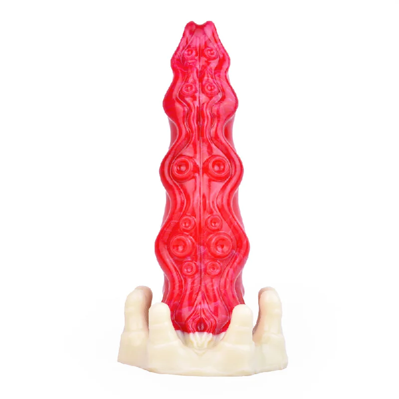 firm rubber silver dildo-NNSX Cyril Hellfire Octopus Tentacle Dildo