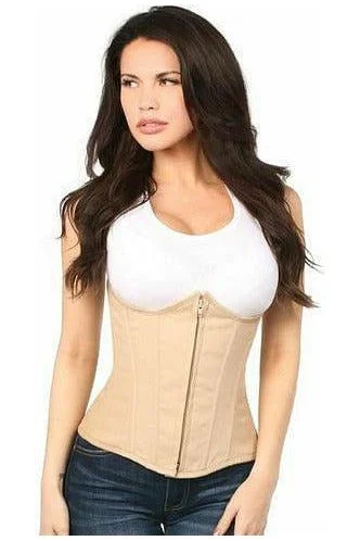 corset for waistline slimming-Queen Lavish Cotton Underbust Corset