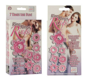 cock ring for newbies guide-Ring Rings Rings Super Sized Enhancer With Metal Beads - Pink