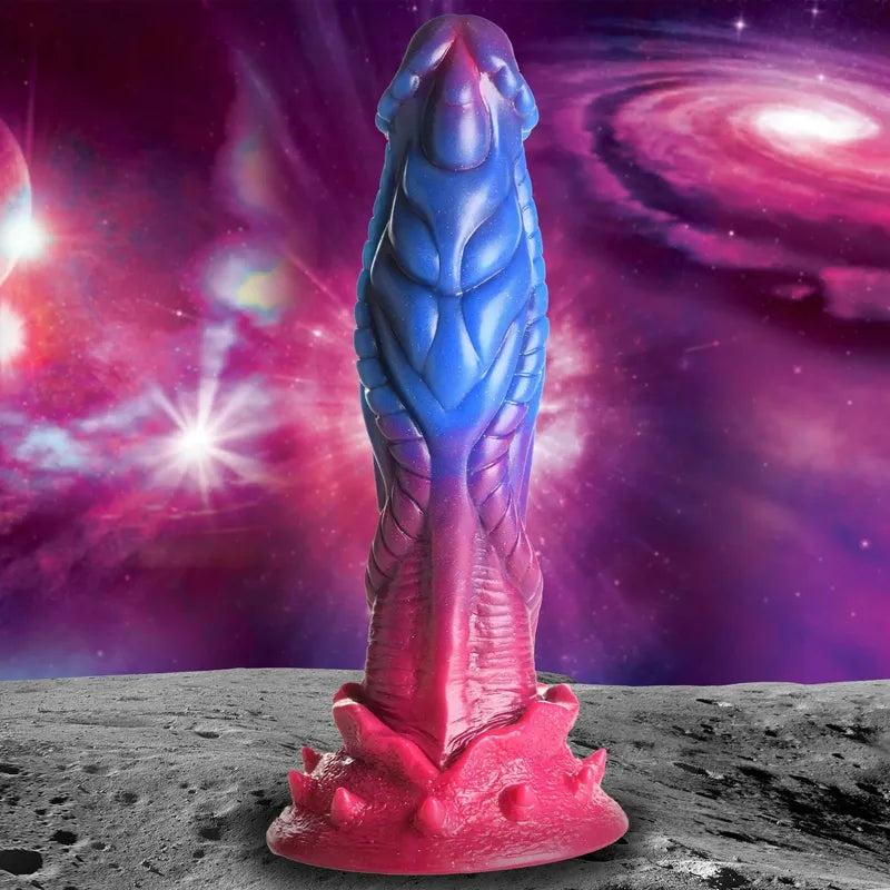 small silicone purple dildo-Dildo - Creature Cocks - Intruder Alien-9 pouces