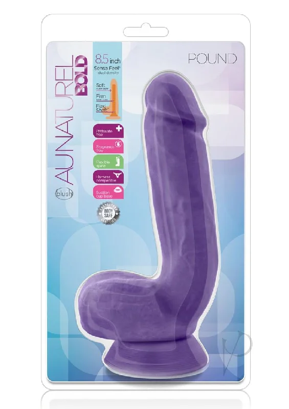 thick glass purple dildo-Au Naturel Bold Pound Dildo 8.5 Purp