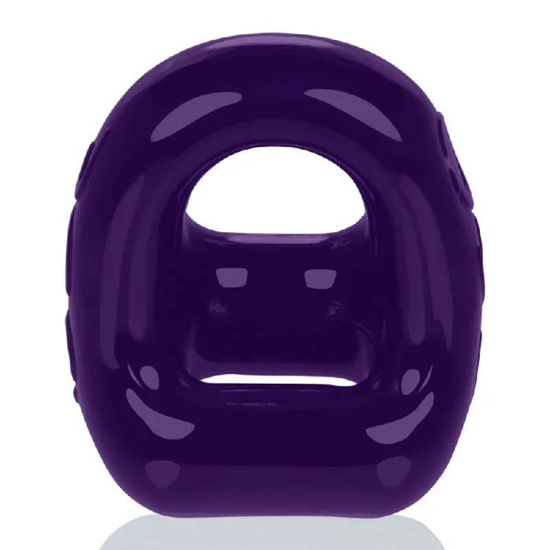 cock ring with low hum-360 2- Way Cockring + Ballsling - Eggplant