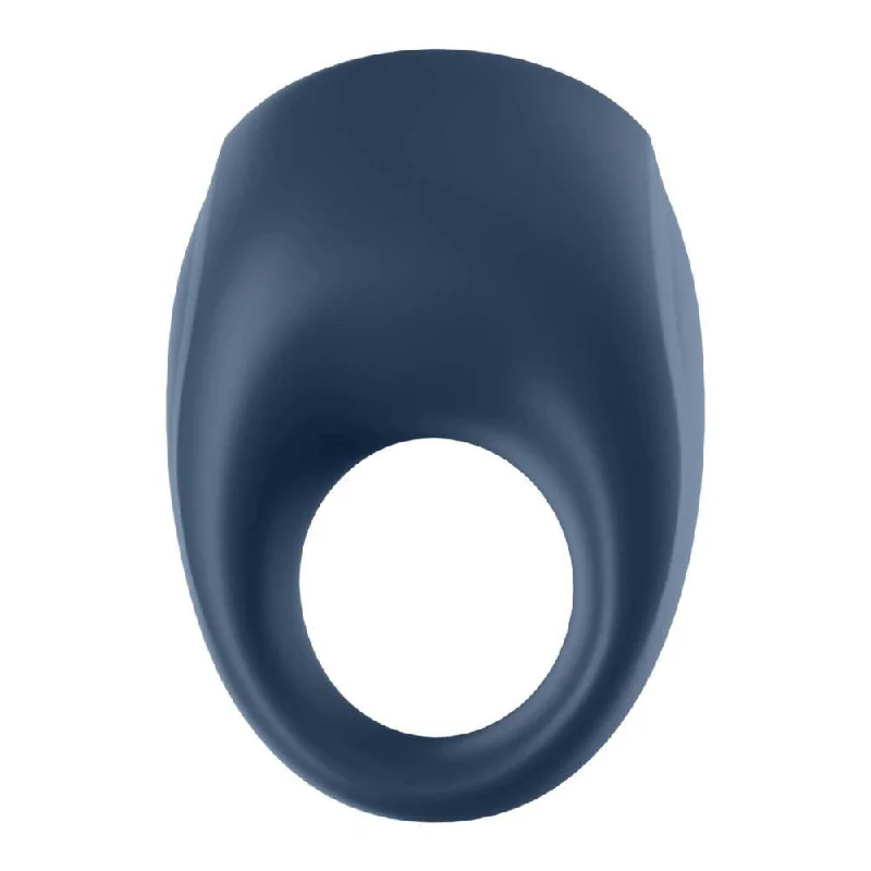 cock ring with mild fun-Satisfyer Strong One Ring Vibrator Blue