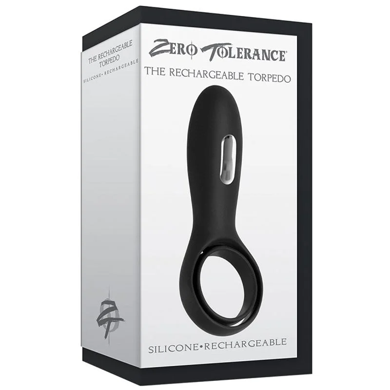 cock ring with safe latex-Rechargeable Torpedo