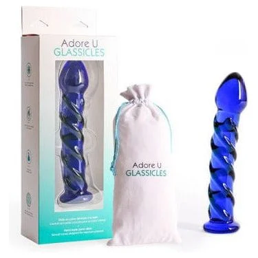 firm glass fantasy dildo-Dildo en Pyrex - Adore U Glassicles - Sept