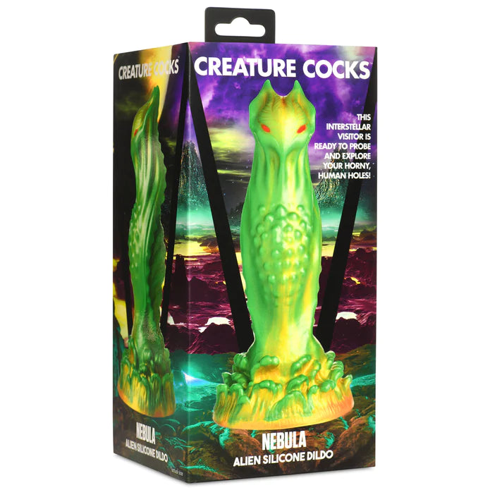 thick silicone lifelike dildo-Creature Cocks Nebula Alien Dildo by XR