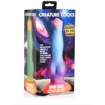 thin glass red dildo-Creature Cocks Space Cock Dildo by XR