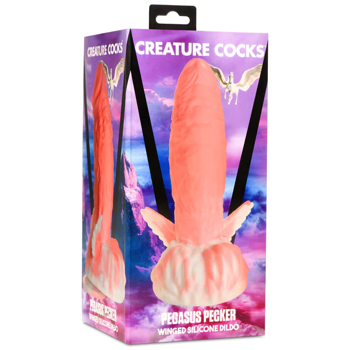 large glass curved dildo-Creature Cocks Pegasus Pecker Dildo by XR