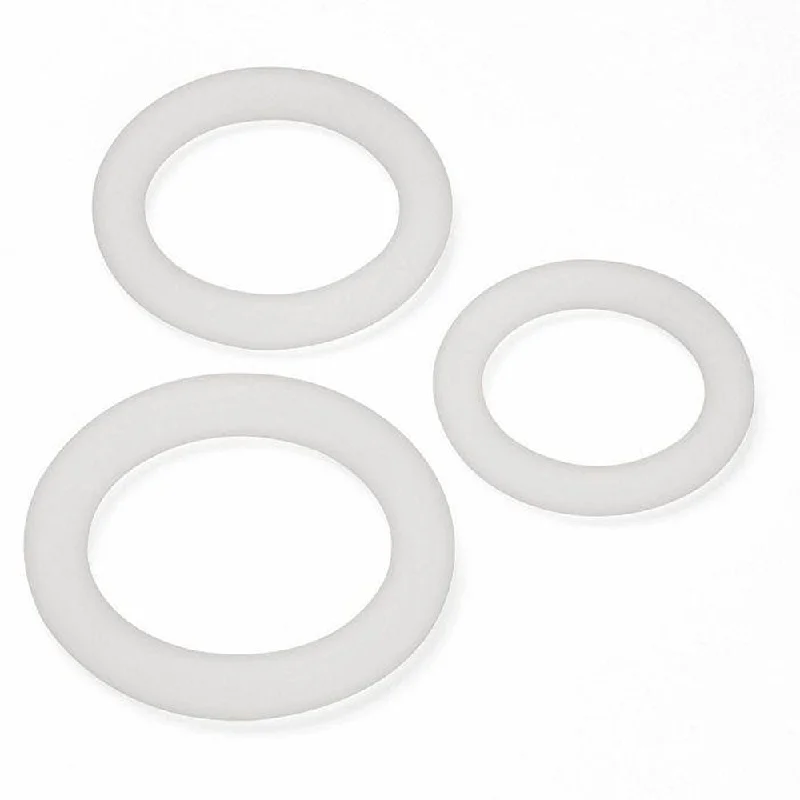 cock ring with soft case-Cloud 9 Pro Sensual Silicone Cock Ring 3 Pack