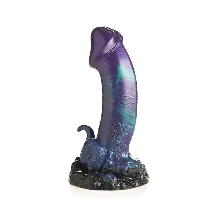 small glass veined dildo-Creature Cocks Dino Dick Silicone Dildo - Creature Dildo