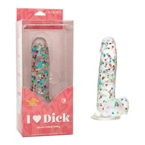 curved glass yellow dildo-Naughty Bits™ I Love Dick Dildo 6" by Cal Exotics