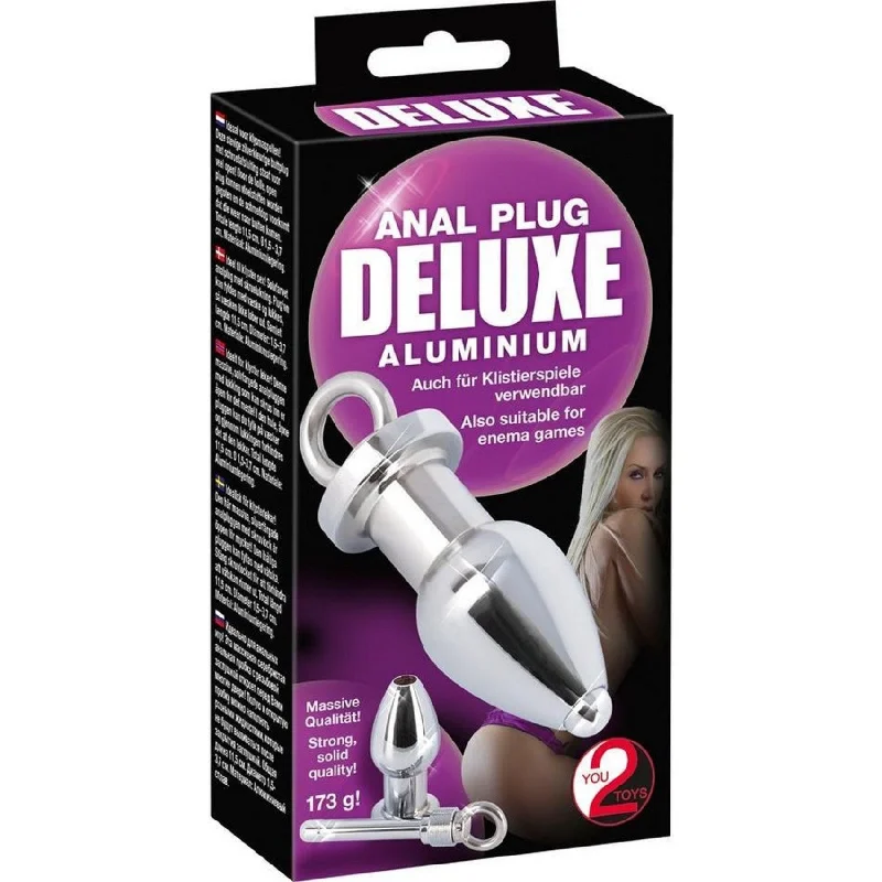 Anal toys for lone thrill-Aluminium Anal Plug Deluxe