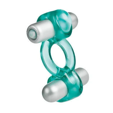 cock ring for playful nights-Up Spice It Up Double Action  Couple Ring 2 - Teal