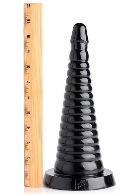 Anal toys with rich feel-Giant Ribbed Anal Cone