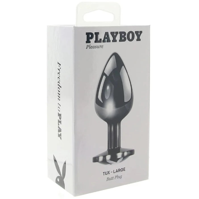 Anal toys with cozy joy-Playboy ''Tux'' Butt Plug -Large