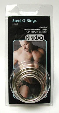 cock ring for beginner vibes-Steel O-Rings - 3 Pack