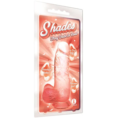 realistic rubber straight dildo-Shades Dildo with Balls 6" by Icon