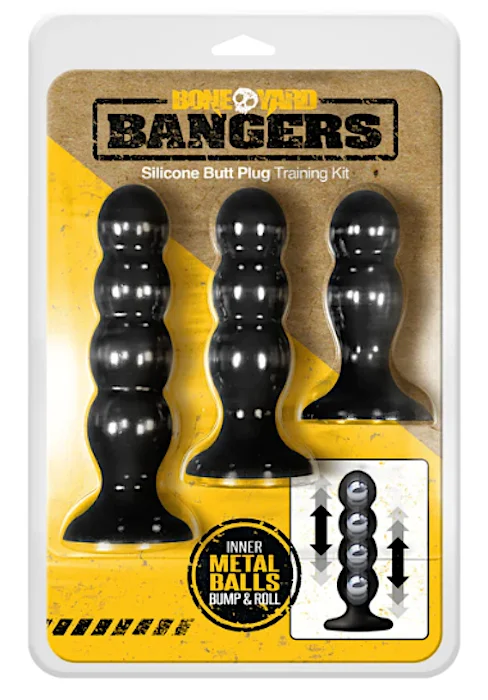 Anal toys for newbie thrill-Boneyard ''Bangers'' Weighted Butt Plug Kit