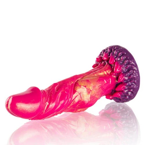 textured glass lifelike dildo-Epic - Cerberus Dildo Mythological Fire