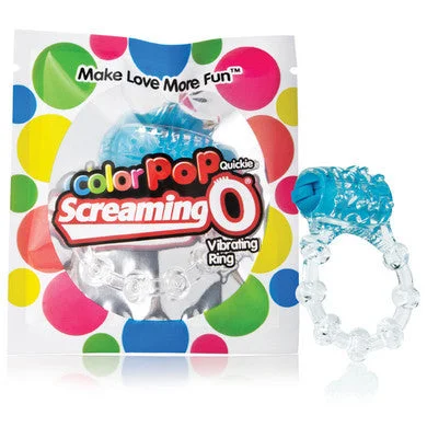 cock ring with tight play-Color Pop Quickie Screaming O - Blue - 12 Count Box