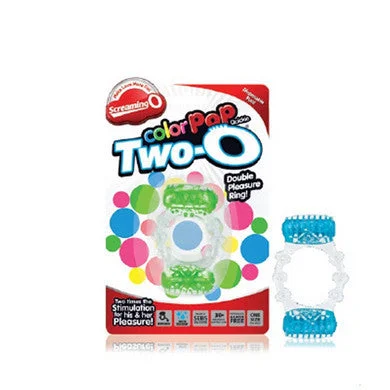 cock ring for mutual play-Color Pop Quickie Two-o  - Assorted Colors - 12 Count Box