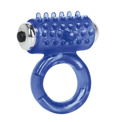 cock ring with snug joy-Apollo 7-function Premium  Enhancer - Blue