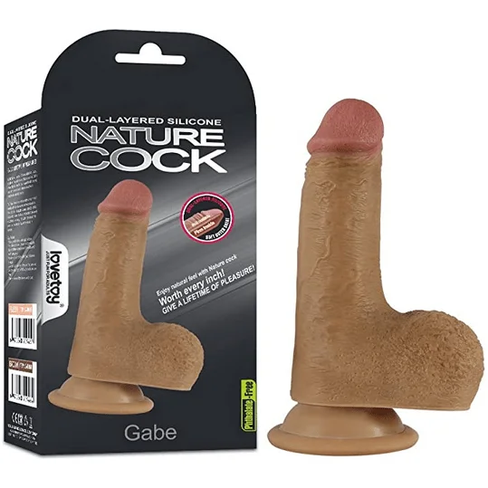 realistic silicone pink dildo-Dildo - Nature Cock - Gabe 5 Pouces