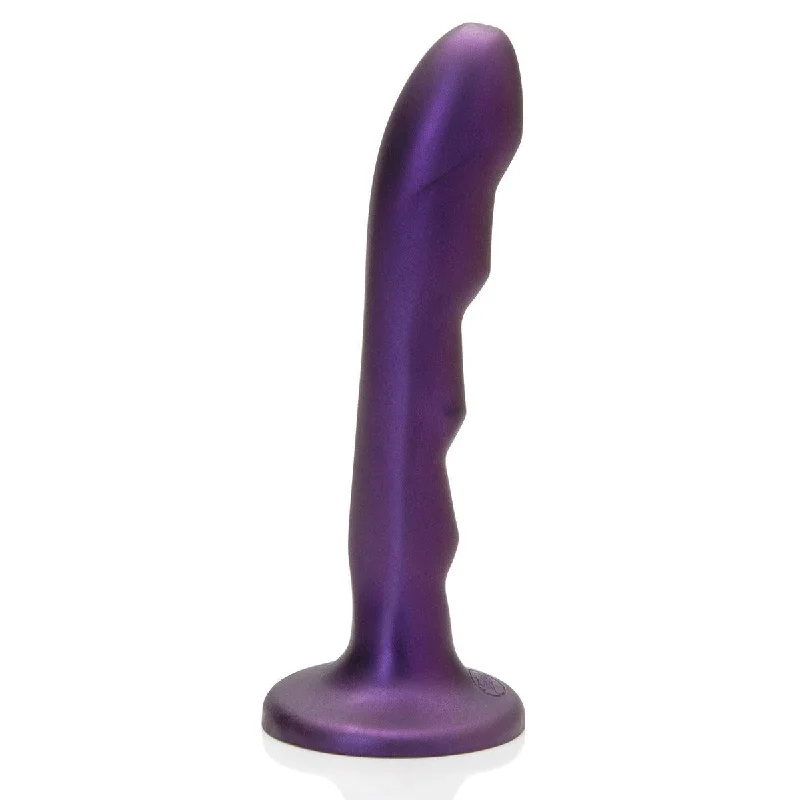 flexible silicone matte dildo-Tantus Charmer Midnight Purple