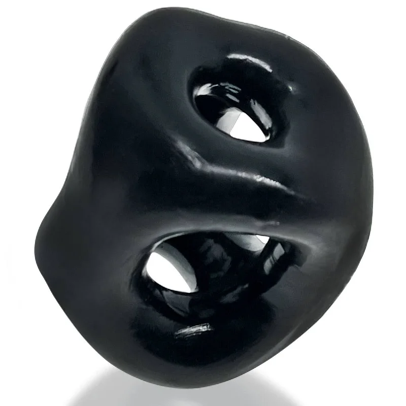 cock ring with latex-free vibes-Oxballs Tri-Sport XL Thicker 3-Ring Sling Black