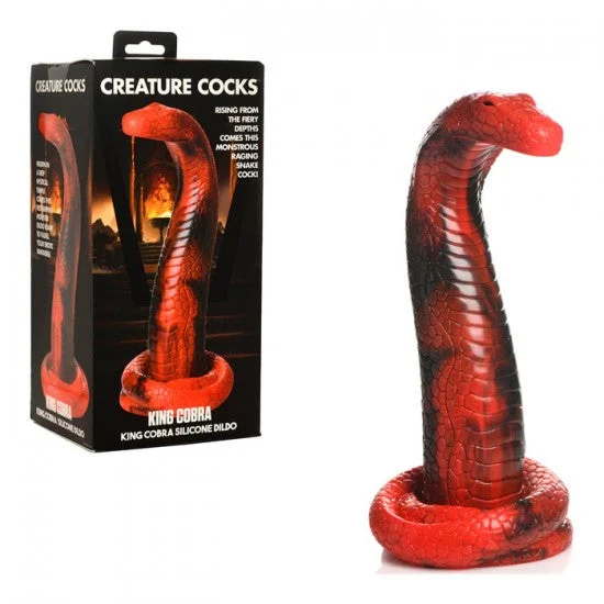 fantasy rubber bumpy dildo-Creature Cocks King Cobra Dildo by XR