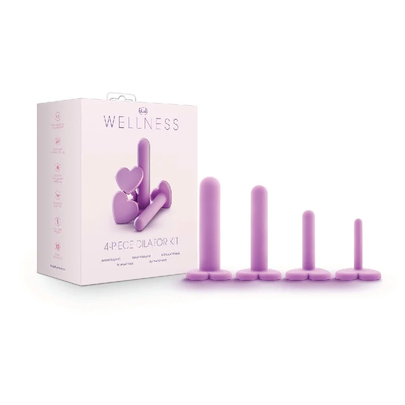 thick rubber lifelike dildo-Blush Wellness 4-Piece Dilator Kit for Vaginal, Anal Opening & Depth