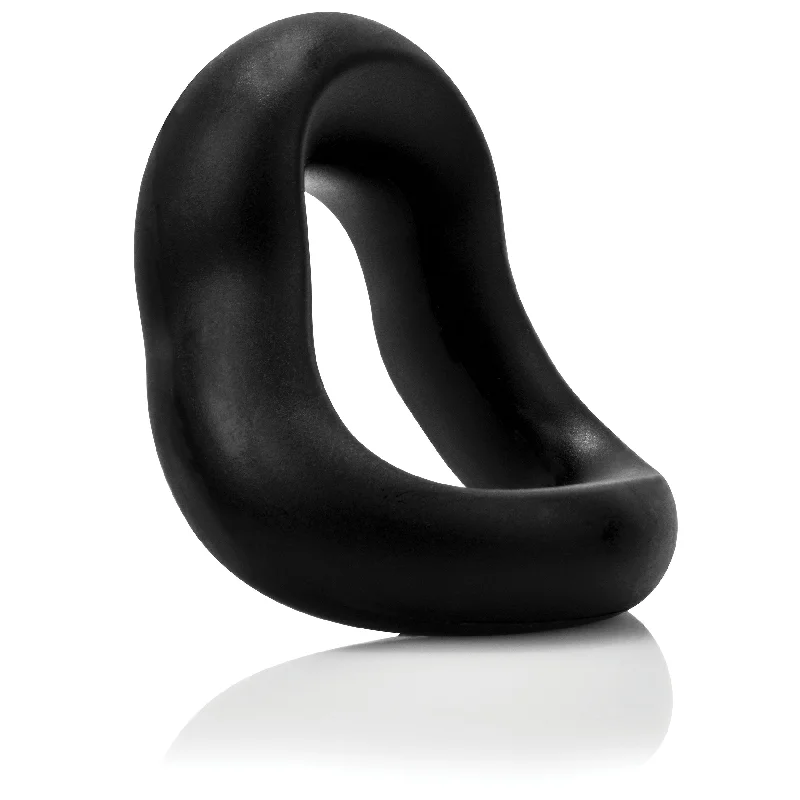 cock ring for newbie joy-Swingo Curve - Each - Black