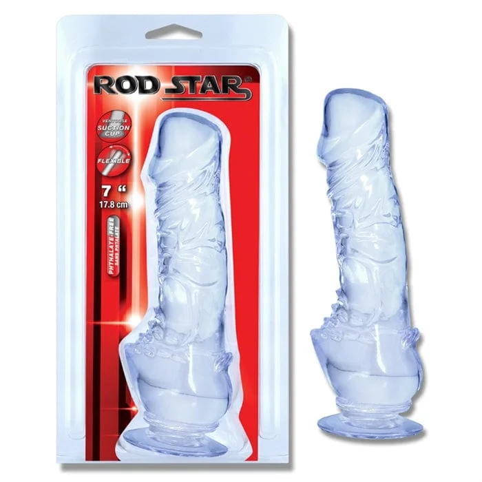 soft glass violet dildo-Dildo - Rodstar - Aflutter 7 Pouces