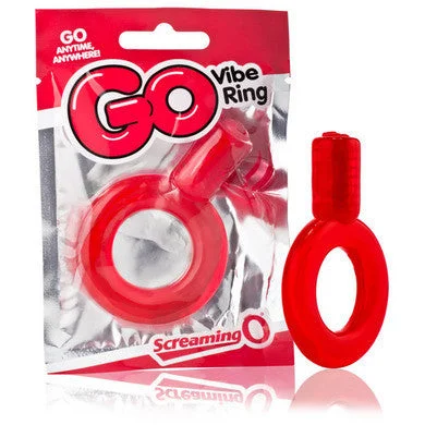 cock ring for naughty play-Go Vibe Ring Red