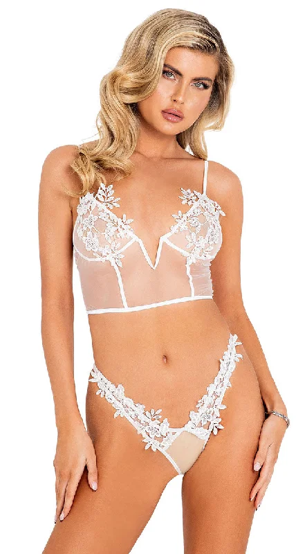 corset with side ribbons-Together Forever Corset Set