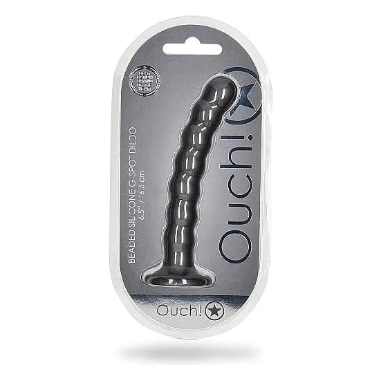 lifelike rubber textured dildo-Dildo Perlé - Shots America - Ouch! - Beaded G-Spot Dildo - 6.5 Pouces