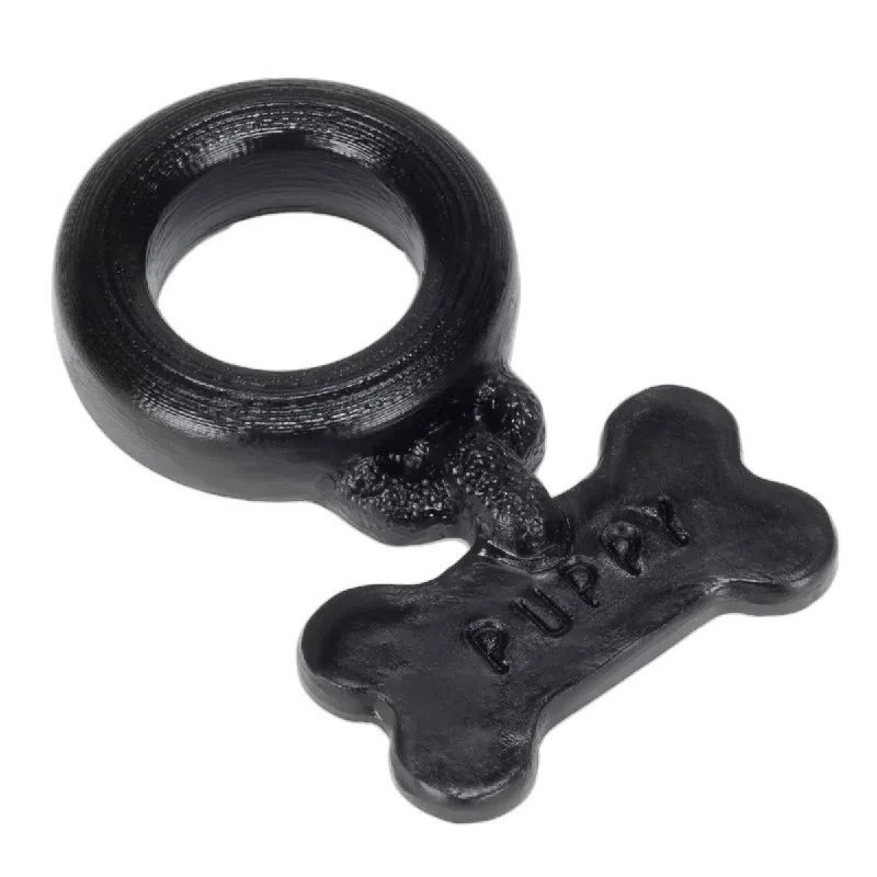 cock ring with trim vibes-Prowler Red By Oxballs Puppy Cock Ring Black