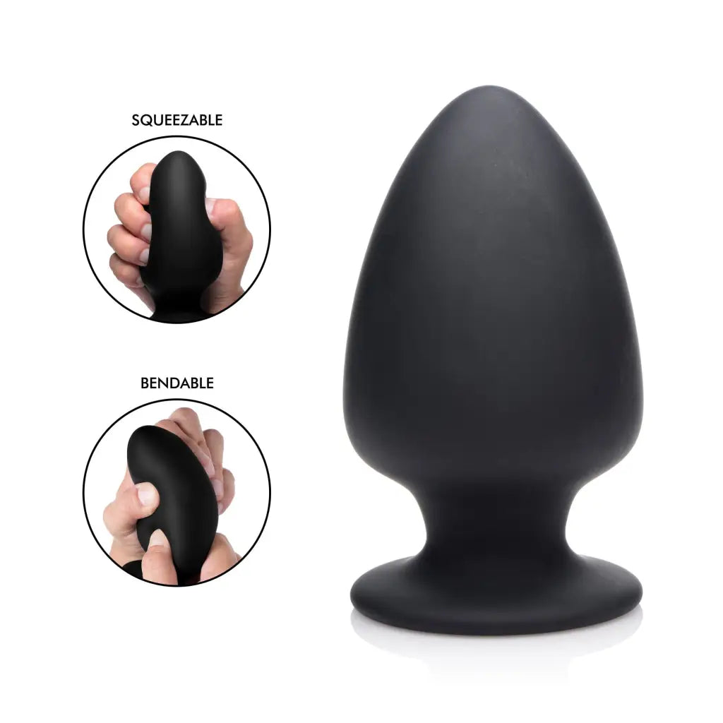 Anal toys with mild joy-Squeezable Silicone Anal Plug