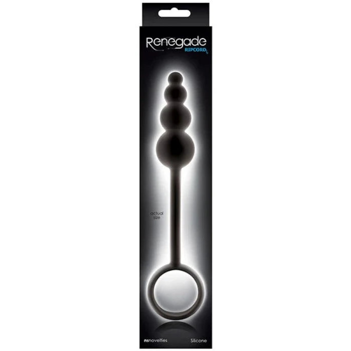 Anal toys for pros-Renegade ''Ripcord'' Anal Plug -Black