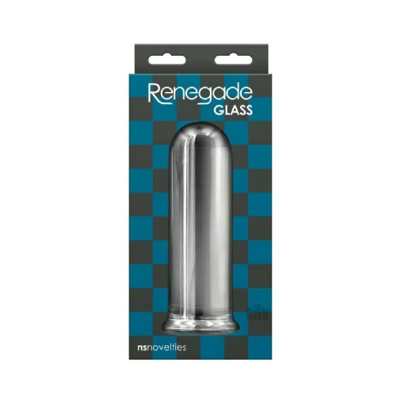 Anal toys for touch calm-Renegade Glass Rook Anal Plug - Clear