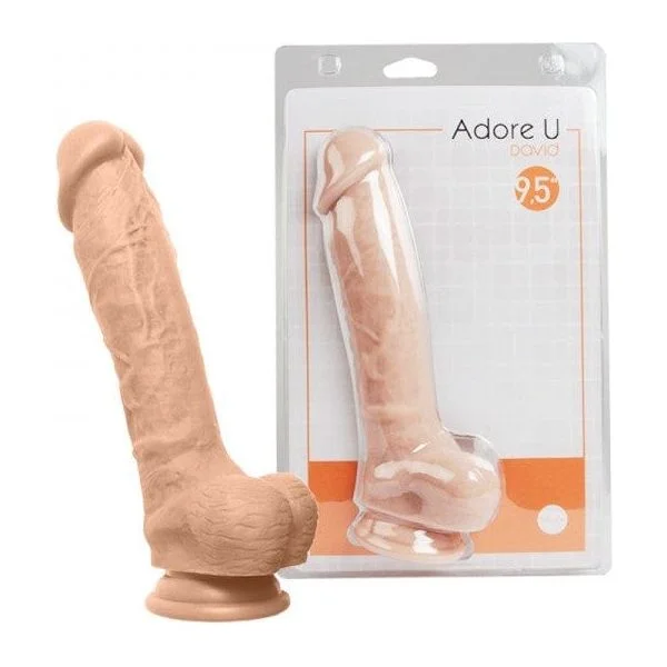 soft silicone violet dildo-Dildo - Adore U dildos - David 9.5 Pouces