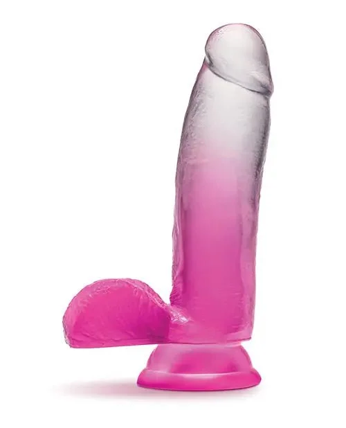 thin rubber curved dildo-Blush B Yours 7" Sugar Magnolia Realistic Dildo