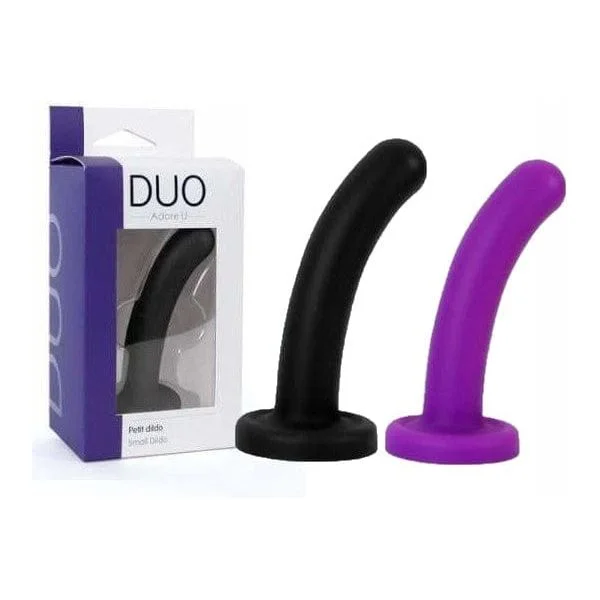 vibrating rubber matte dildo-Dildo - Adore U Duo - Petit