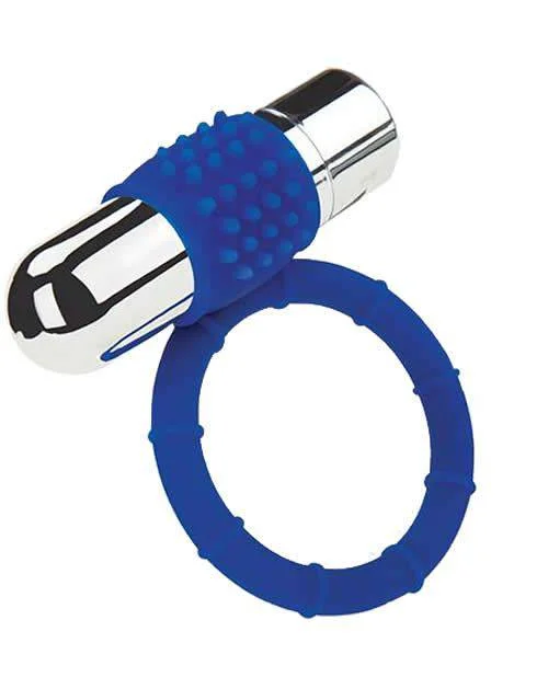 cock ring with small joy-Zolo Powered Bullet Cock Ring Blue