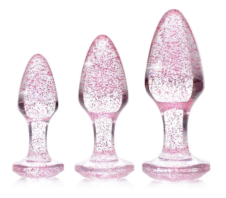 Anal toys for rookie kits-Glitter Gem Anal Plug Set