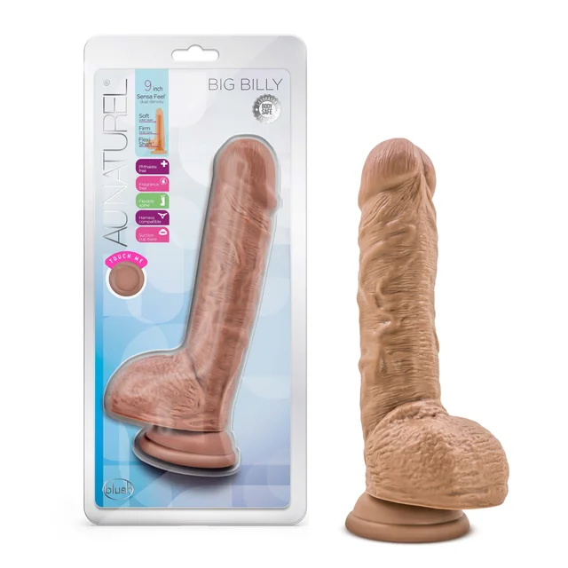 lifelike glass thick dildo-Au Naturel - Big Billy - 9 Inch - Dildo