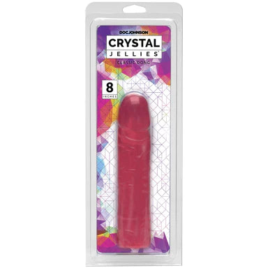 soft glass glossy dildo-Crystal Jellies Dildo 8" by Doc Johnson