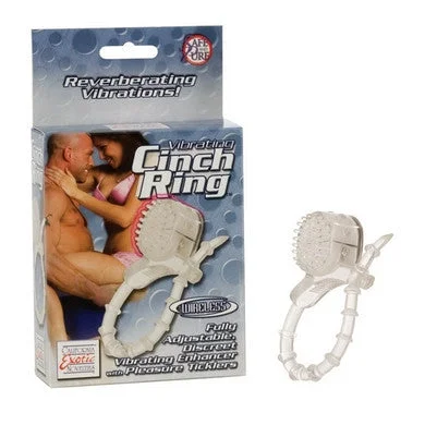 cock ring for nighttime use-Vibrating Cinch Ring - Clear